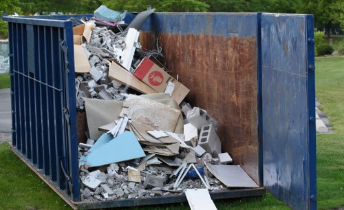 Commercial waste removal van outside a Sydenham shop